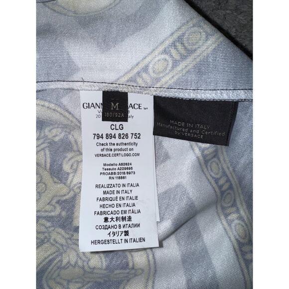 Kith x Versace Lion Tricot Crewneck Black Gold Logo Long Sleeve T-shirt Medium M - Picture 10 of 12